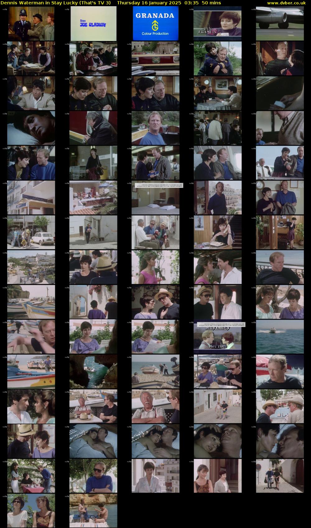 Dennis Waterman in Stay Lucky (That's TV 3) Thursday 16 January 2025 03:35 - 04:25