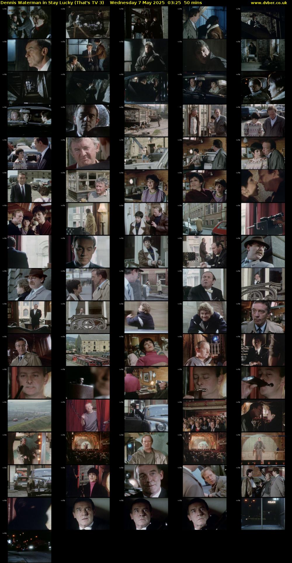 Dennis Waterman in Stay Lucky (That's TV 3) Wednesday 7 May 2025 03:25 - 04:15