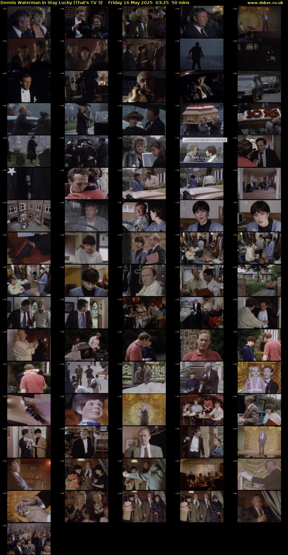 Dennis Waterman in Stay Lucky (That's TV 3) Friday 16 May 2025 03:25 - 04:15
