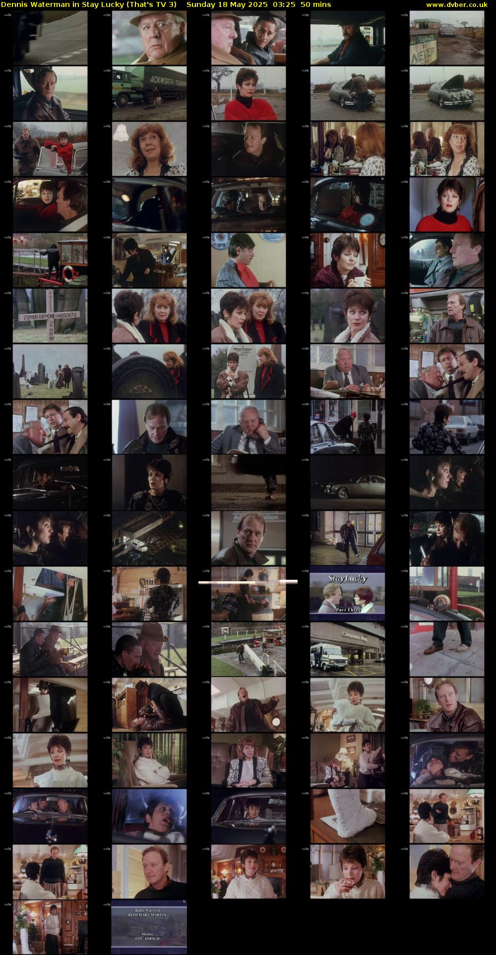 Dennis Waterman in Stay Lucky (That's TV 3) Sunday 18 May 2025 03:25 - 04:15