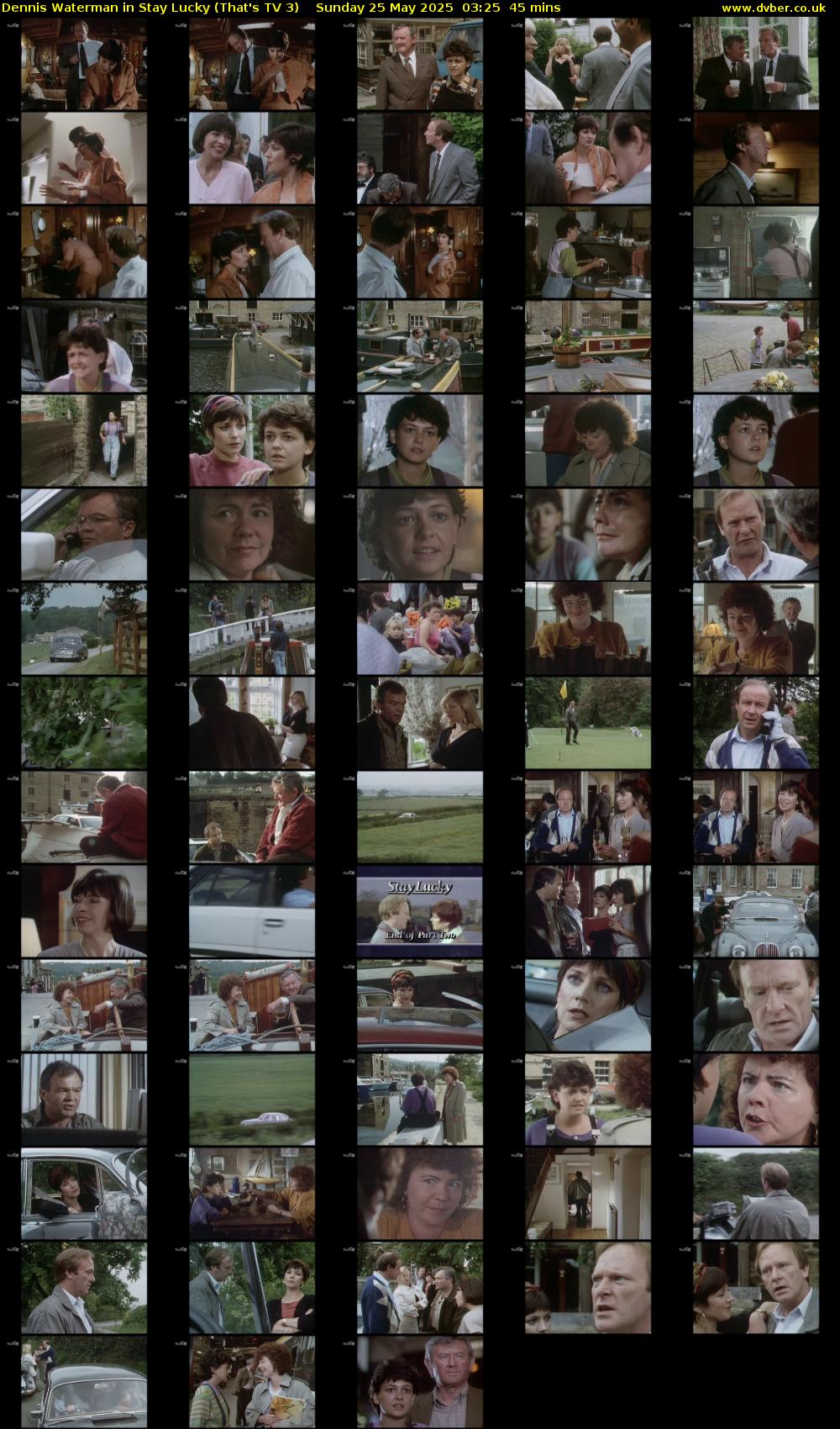 Dennis Waterman in Stay Lucky (That's TV 3) Sunday 25 May 2025 03:25 - 04:10