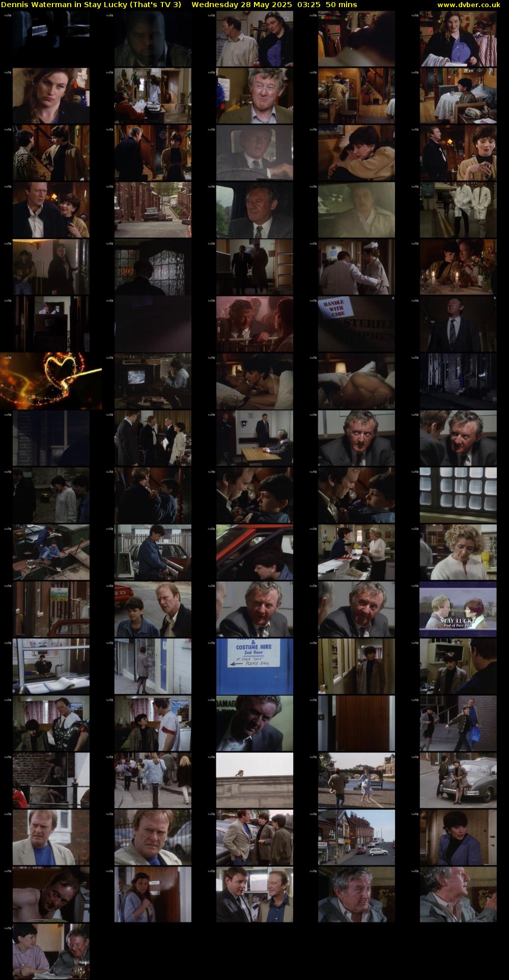 Dennis Waterman in Stay Lucky (That's TV 3) Wednesday 28 May 2025 03:25 - 04:15