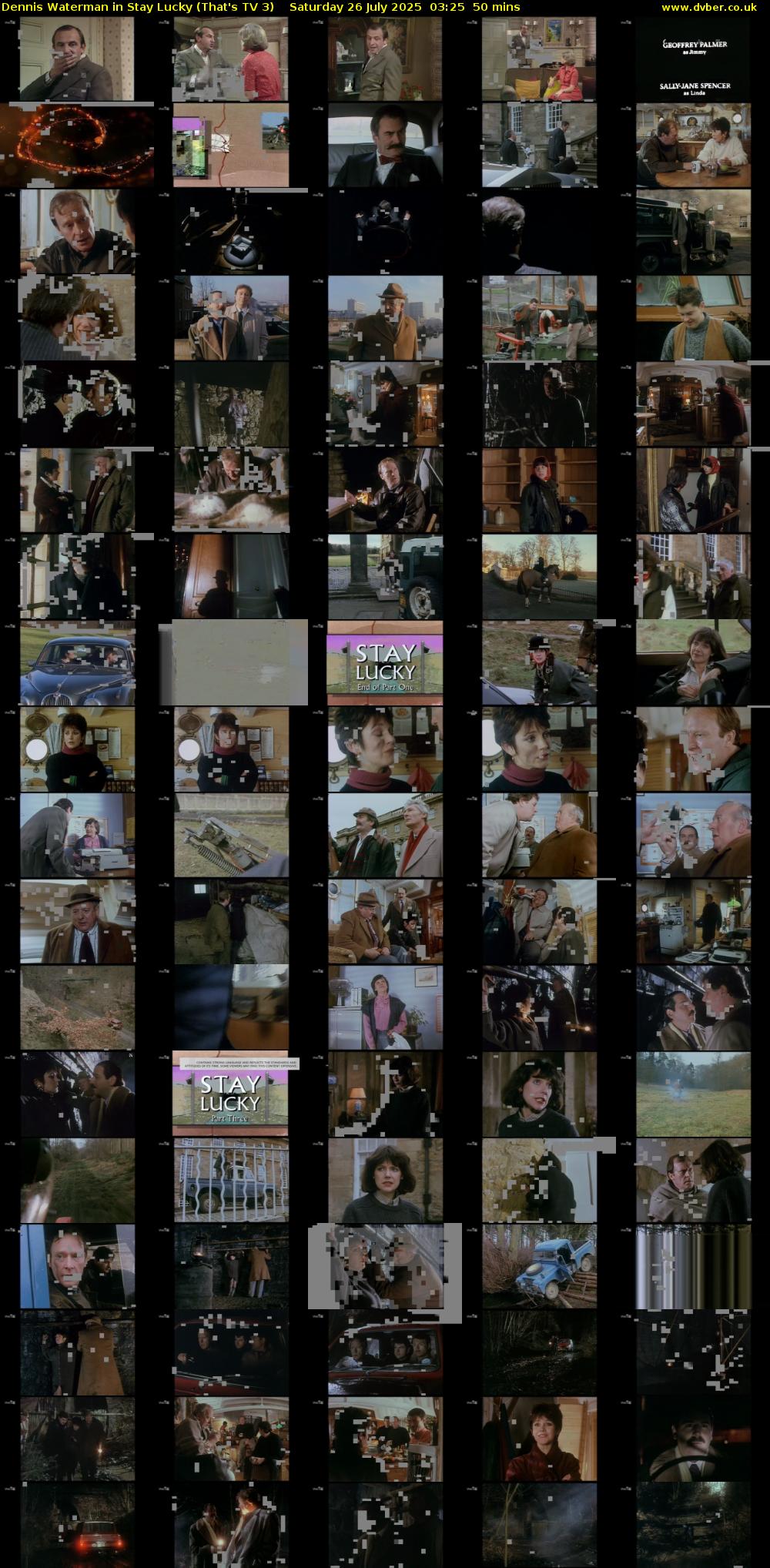 Dennis Waterman in Stay Lucky (That's TV 3) Saturday 26 July 2025 03:25 - 04:15