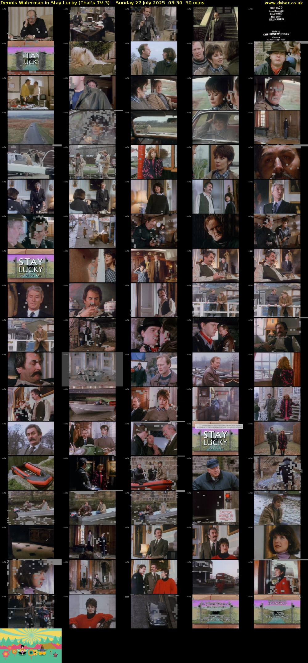 Dennis Waterman in Stay Lucky (That's TV 3) Sunday 27 July 2025 03:30 - 04:20