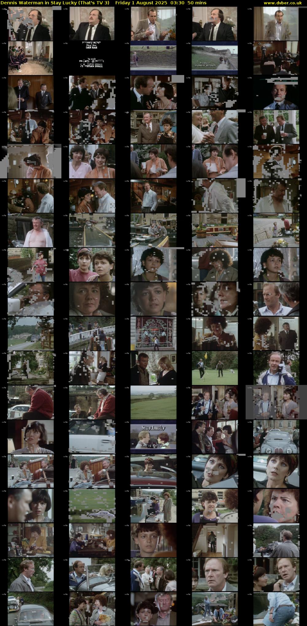 Dennis Waterman in Stay Lucky (That's TV 3) Friday 1 August 2025 03:30 - 04:20