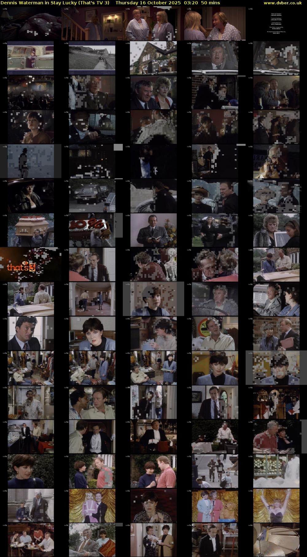 Dennis Waterman in Stay Lucky (That's TV 3) Thursday 16 October 2025 03:20 - 04:10