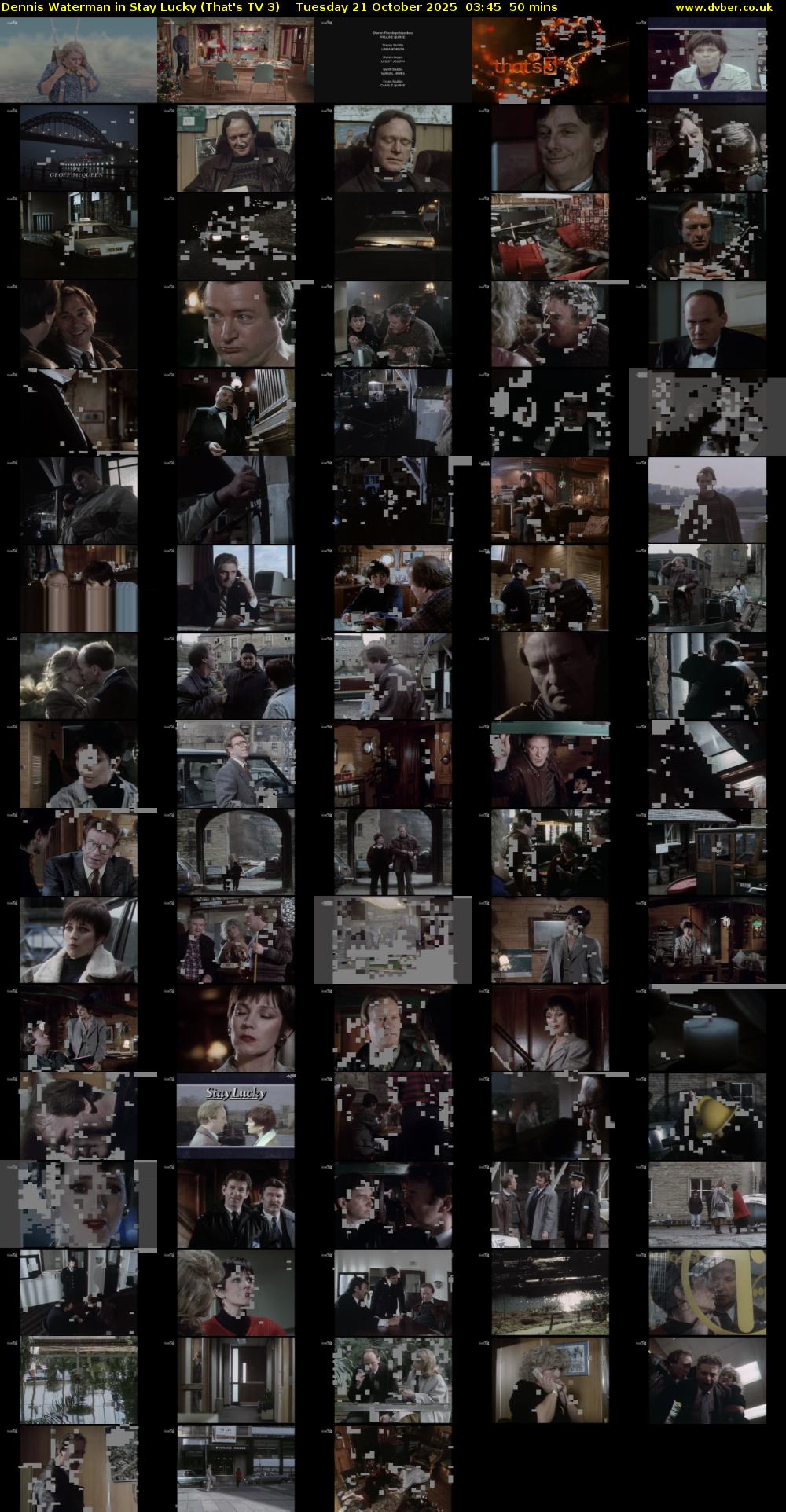 Dennis Waterman in Stay Lucky (That's TV 3) Tuesday 21 October 2025 03:45 - 04:35