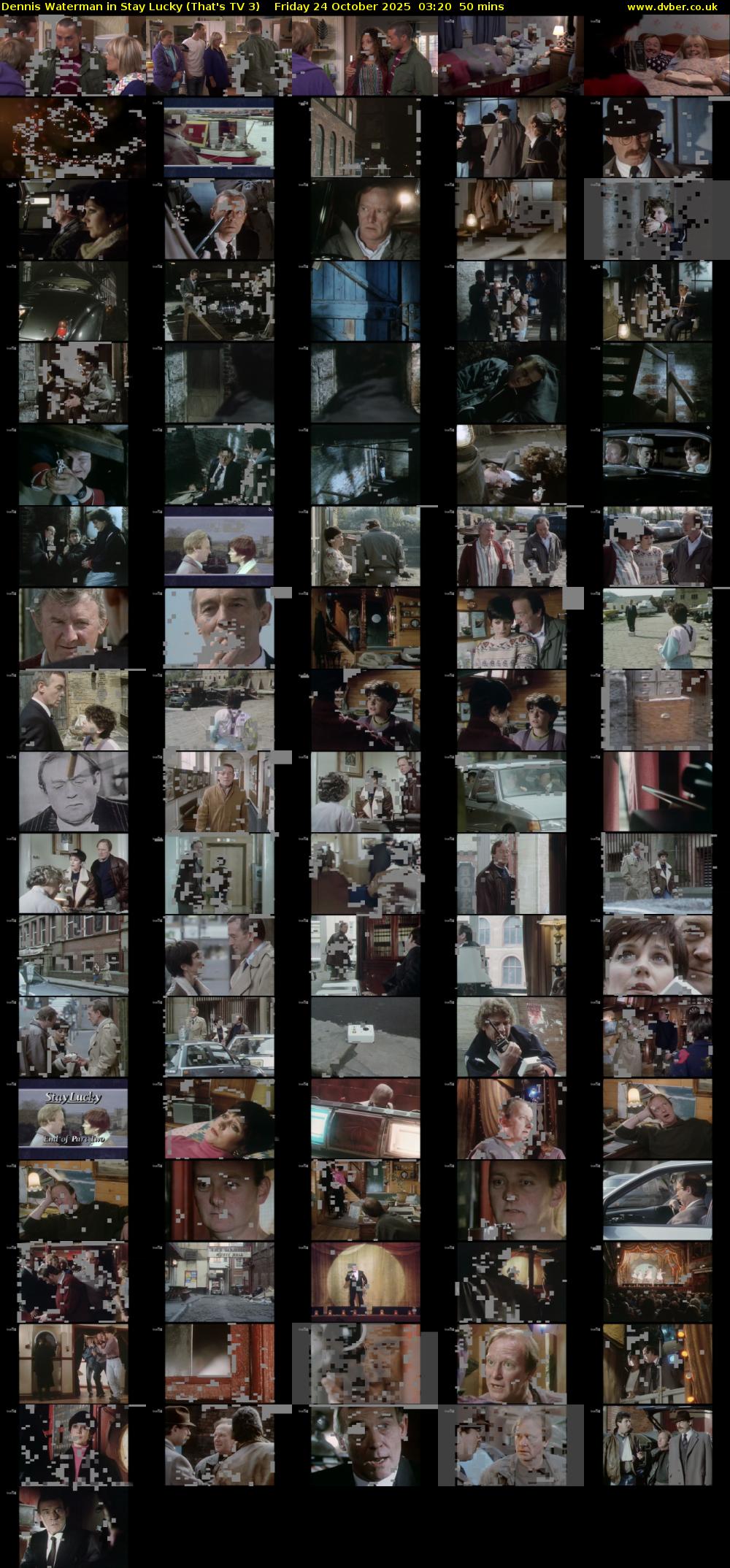 Dennis Waterman in Stay Lucky (That's TV 3) Friday 24 October 2025 03:20 - 04:10