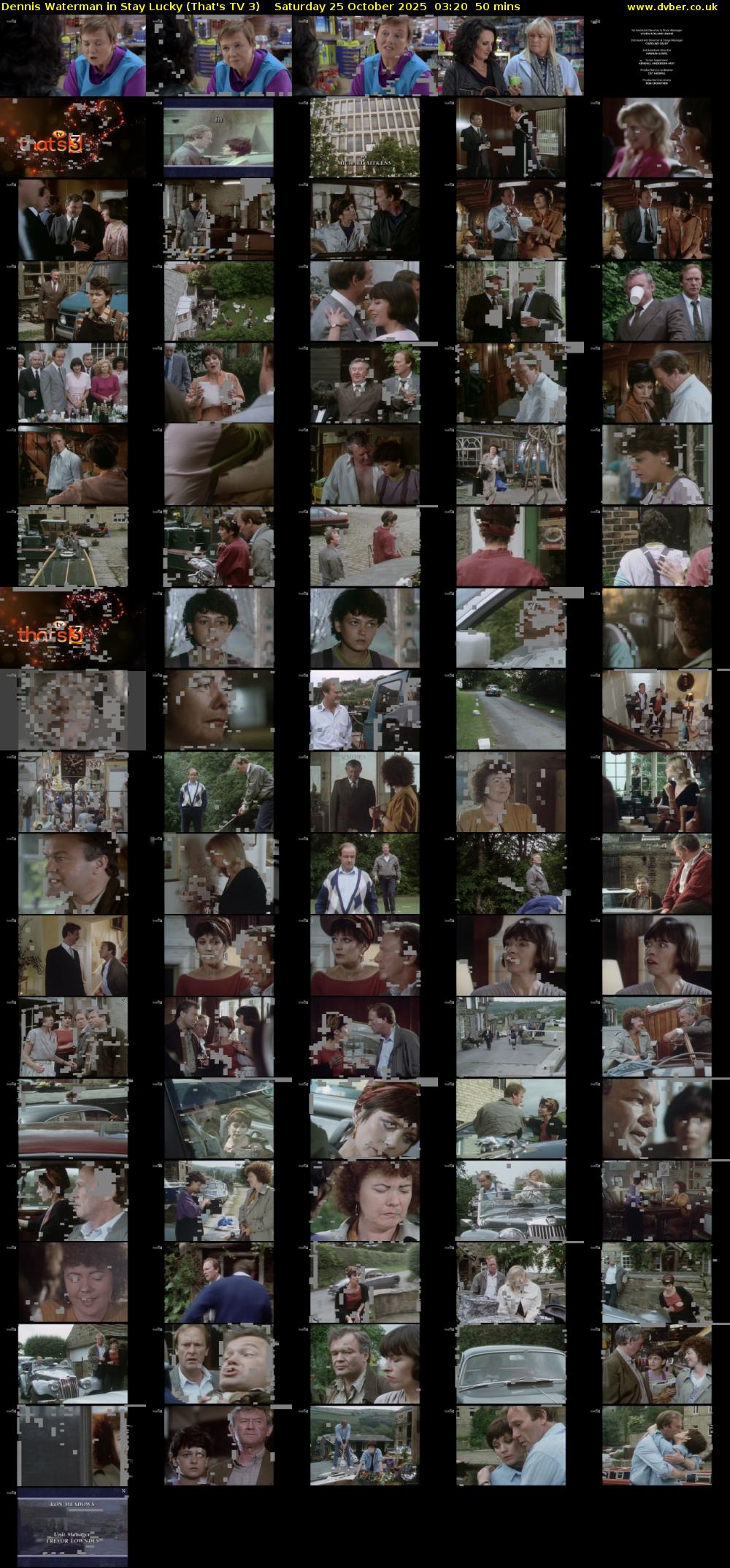 Dennis Waterman in Stay Lucky (That's TV 3) Saturday 25 October 2025 03:20 - 04:10