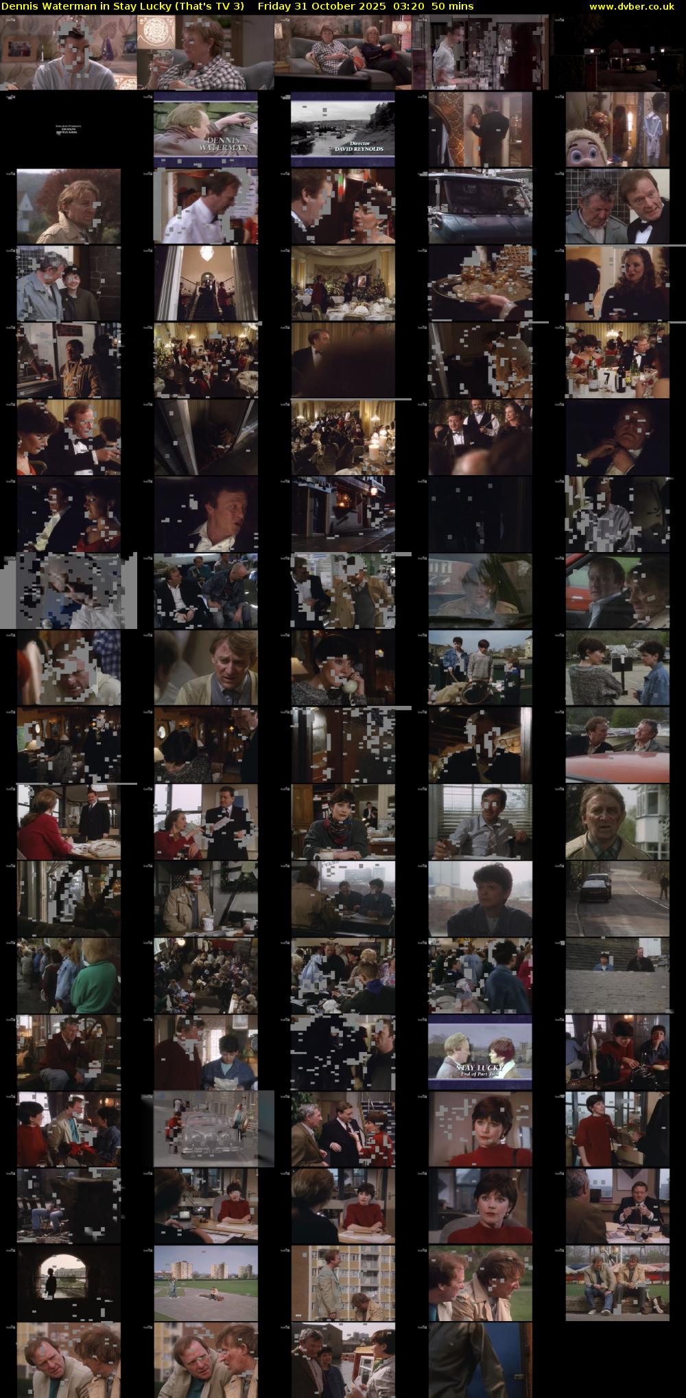 Dennis Waterman in Stay Lucky (That's TV 3) Friday 31 October 2025 03:20 - 04:10