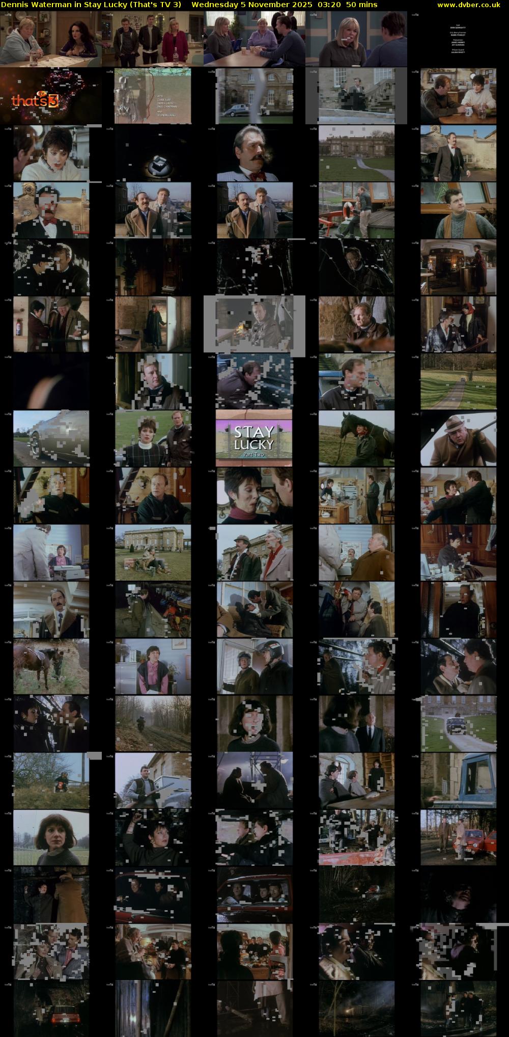 Dennis Waterman in Stay Lucky (That's TV 3) Wednesday 5 November 2025 03:20 - 04:10