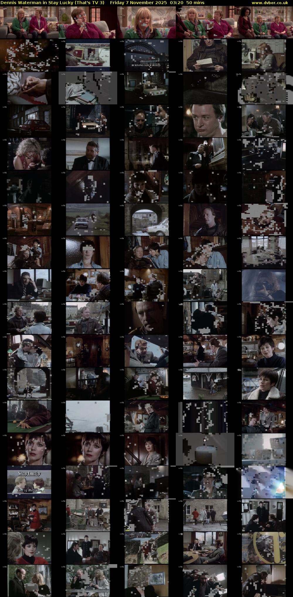 Dennis Waterman in Stay Lucky (That's TV 3) Friday 7 November 2025 03:20 - 04:10