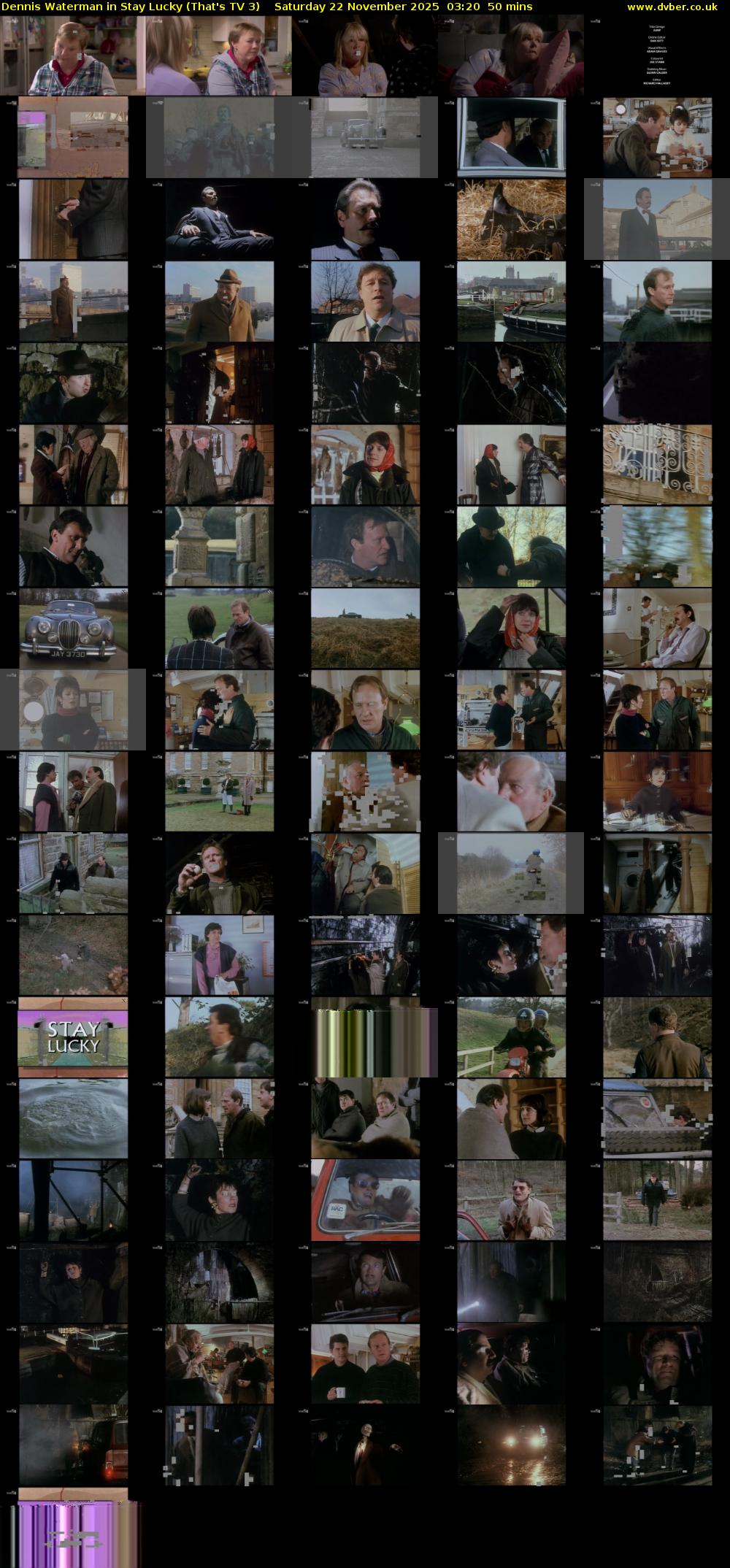 Dennis Waterman in Stay Lucky (That's TV 3) Saturday 22 November 2025 03:20 - 04:10