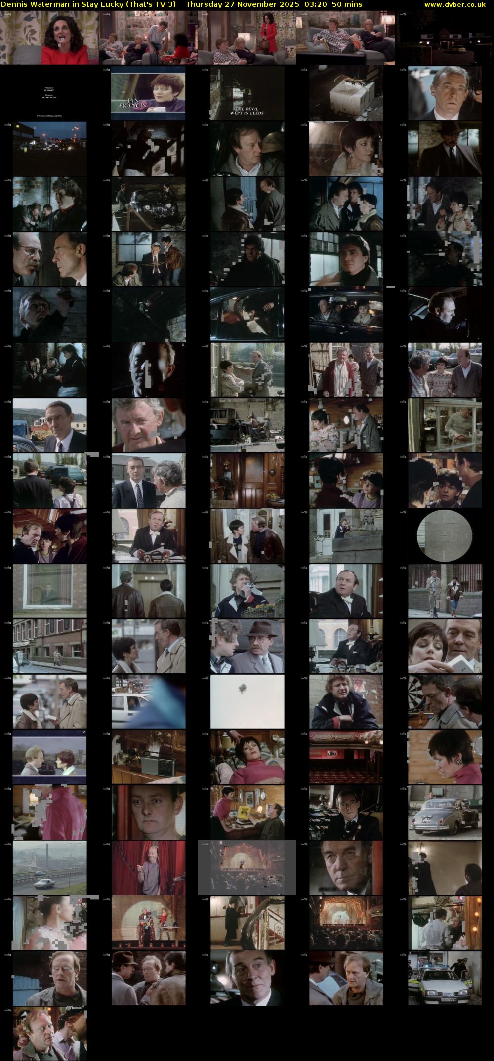 Dennis Waterman in Stay Lucky (That's TV 3) Thursday 27 November 2025 03:20 - 04:10