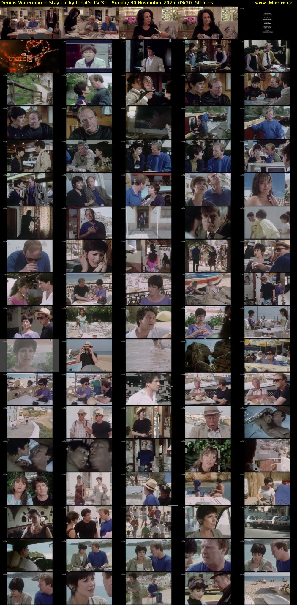 Dennis Waterman in Stay Lucky (That's TV 3) Sunday 30 November 2025 03:20 - 04:10