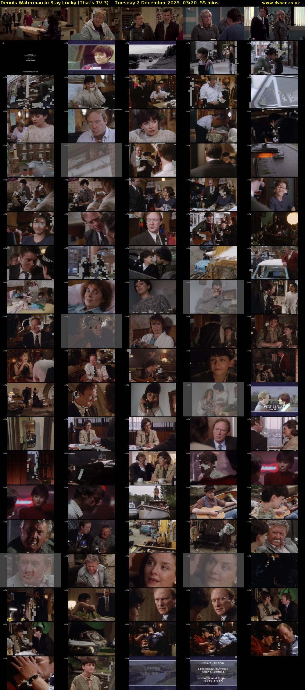 Dennis Waterman in Stay Lucky (That's TV 3) Tuesday 2 December 2025 03:20 - 04:15