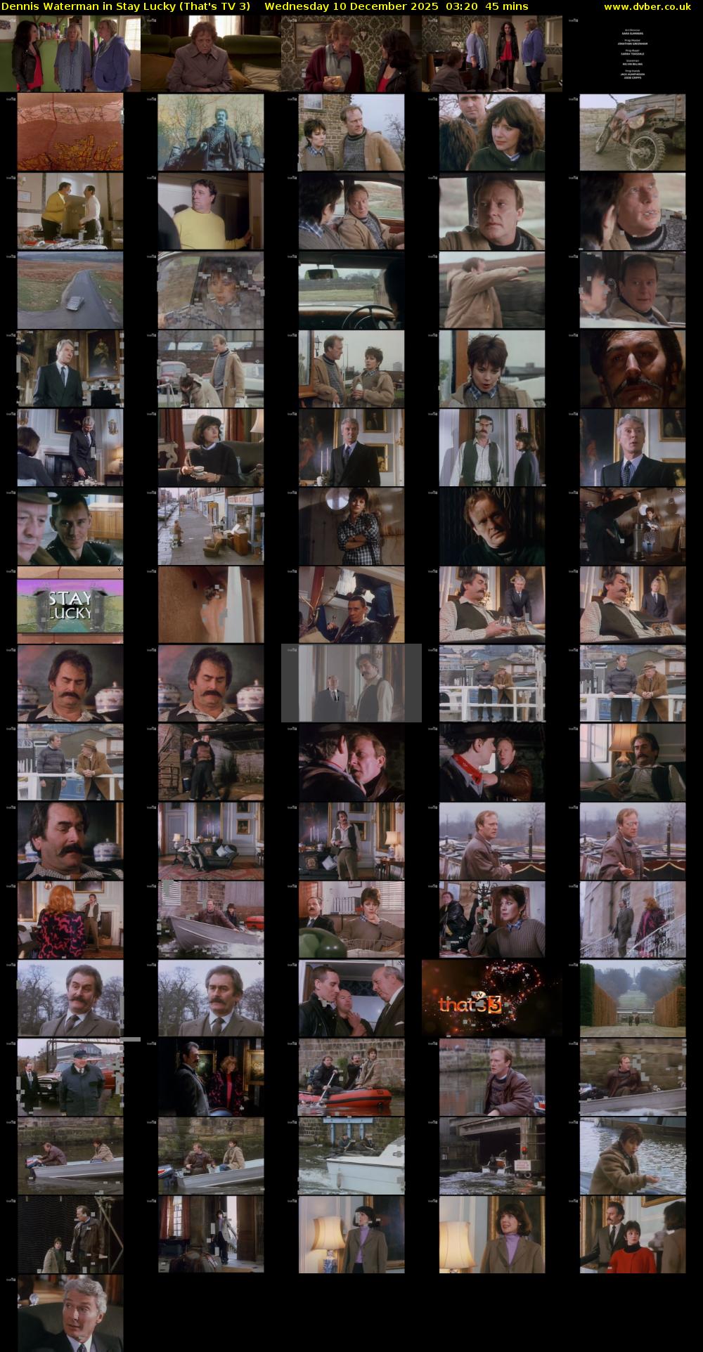 Dennis Waterman in Stay Lucky (That's TV 3) Wednesday 10 December 2025 03:20 - 04:05