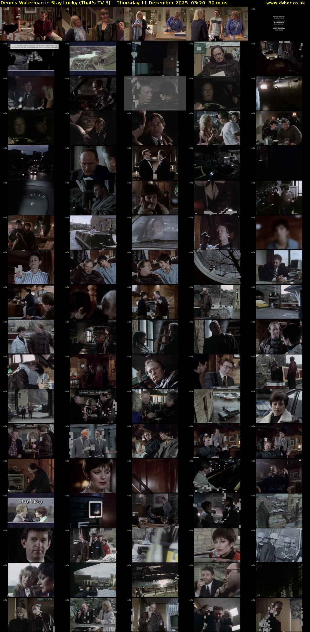 Dennis Waterman in Stay Lucky (That's TV 3) Thursday 11 December 2025 03:20 - 04:10