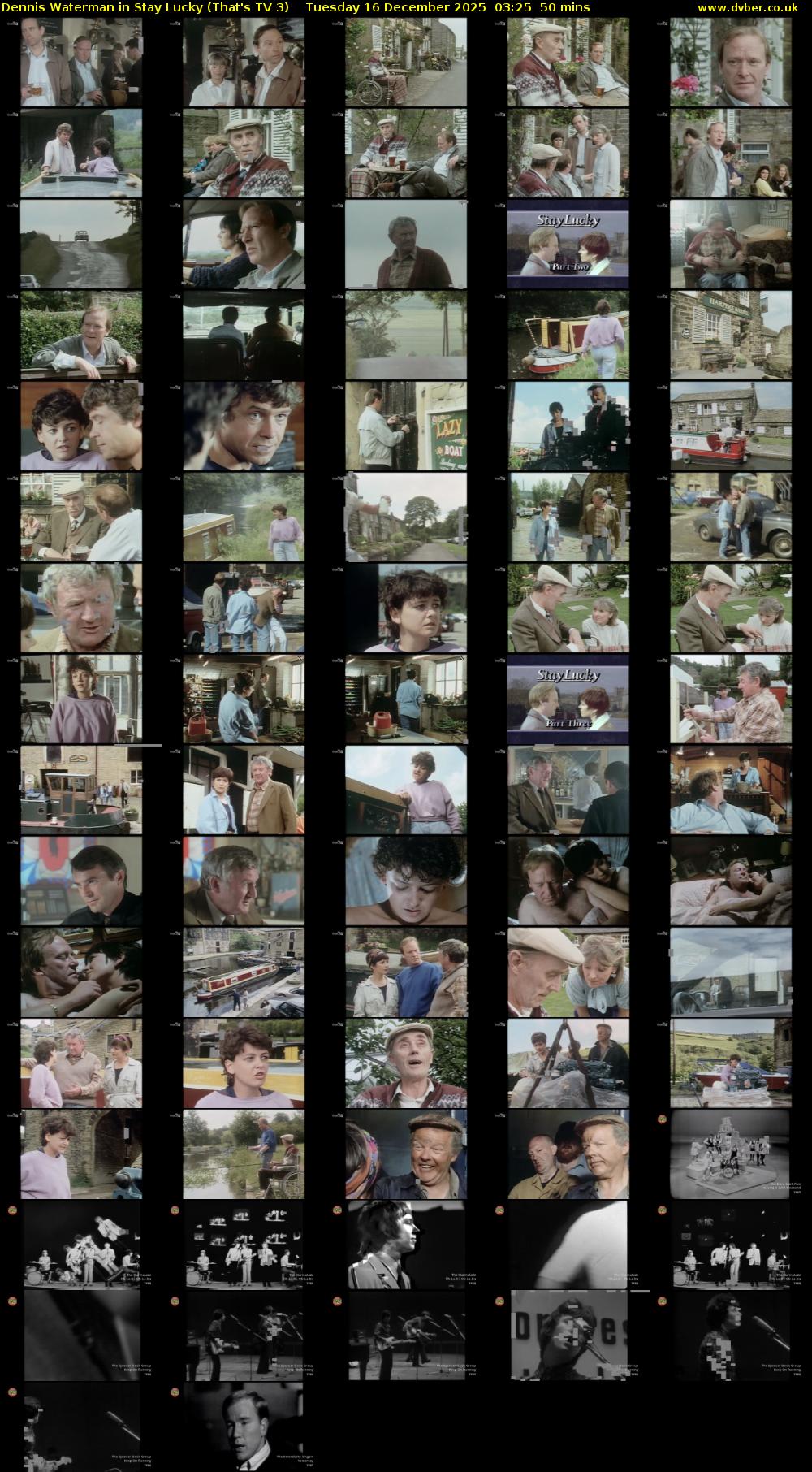 Dennis Waterman in Stay Lucky (That's TV 3) Tuesday 16 December 2025 03:25 - 04:15