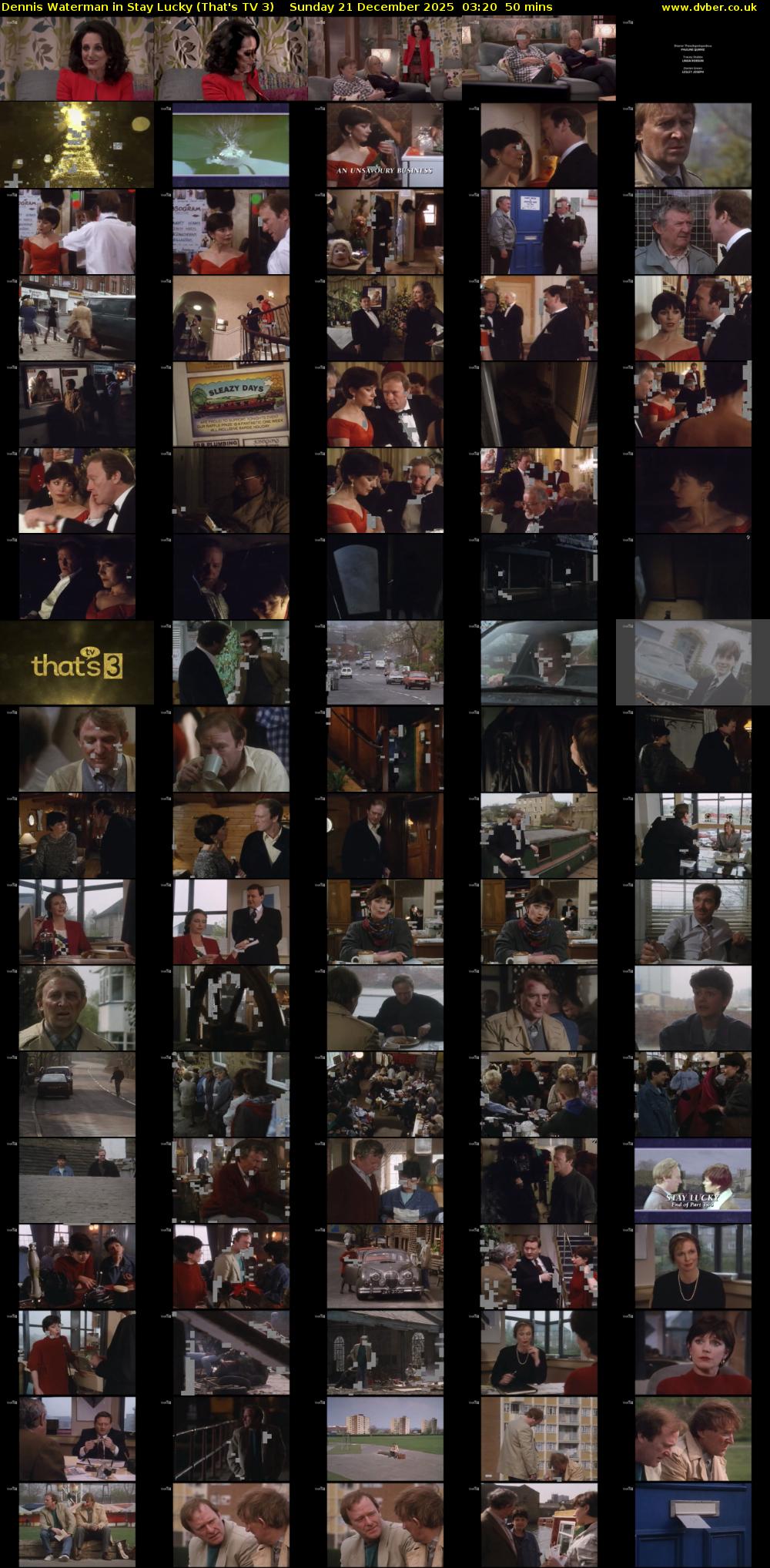 Dennis Waterman in Stay Lucky (That's TV 3) Sunday 21 December 2025 03:20 - 04:10