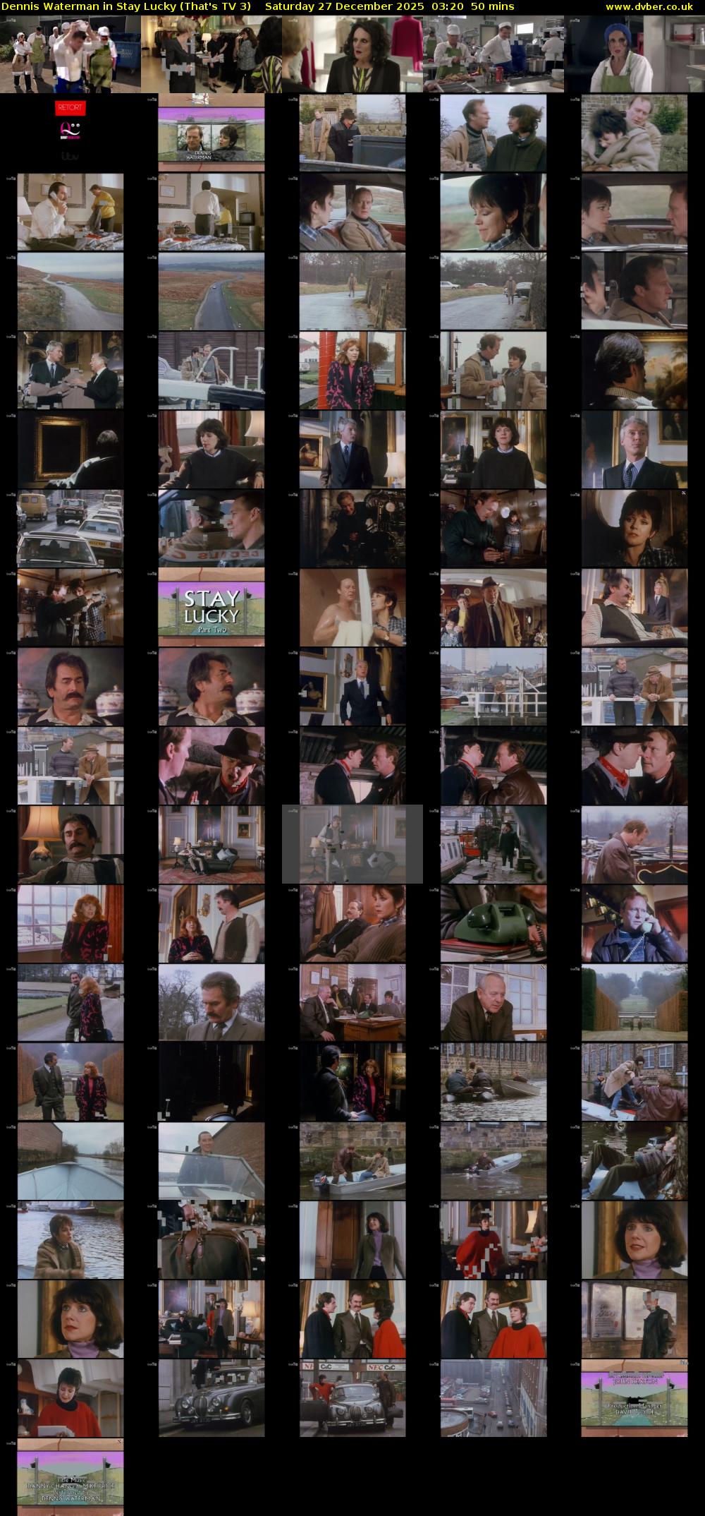Dennis Waterman in Stay Lucky (That's TV 3) Saturday 27 December 2025 03:20 - 04:10