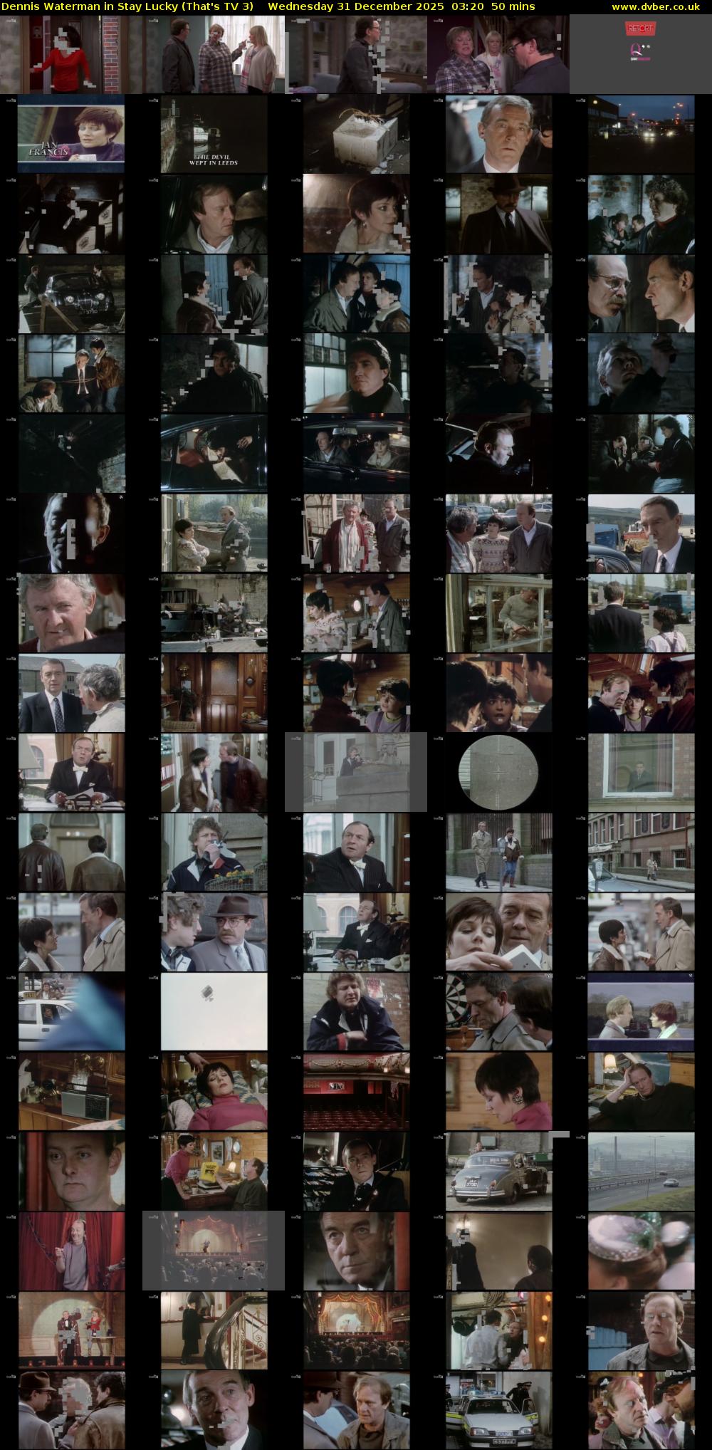 Dennis Waterman in Stay Lucky (That's TV 3) Wednesday 31 December 2025 03:20 - 04:10