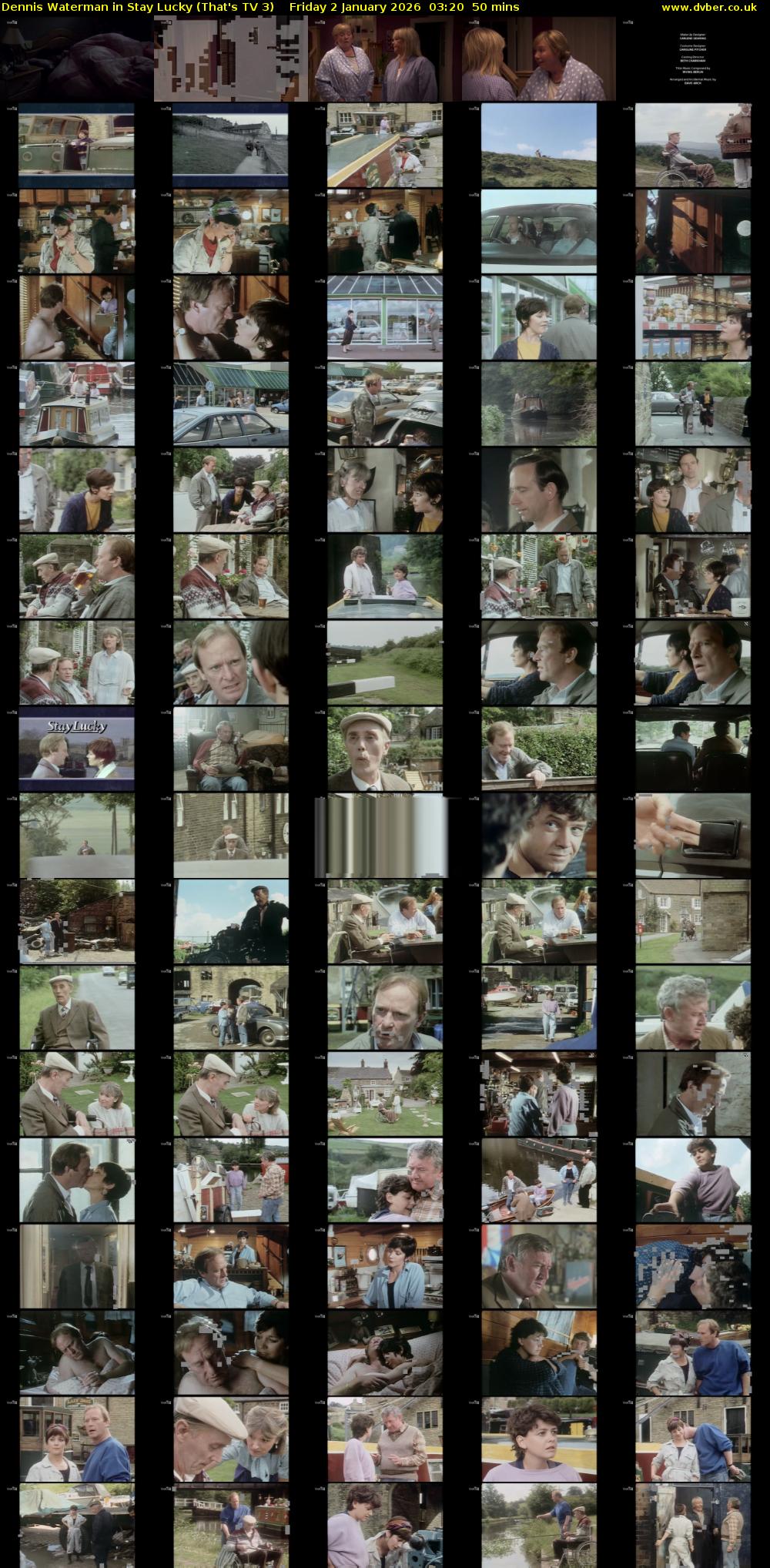 Dennis Waterman in Stay Lucky (That's TV 3) Friday 2 January 2026 03:20 - 04:10