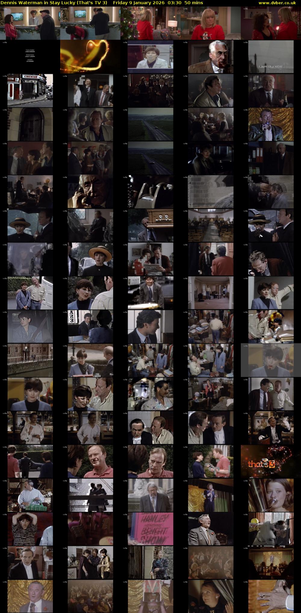 Dennis Waterman in Stay Lucky (That's TV 3) Friday 9 January 2026 03:30 - 04:20