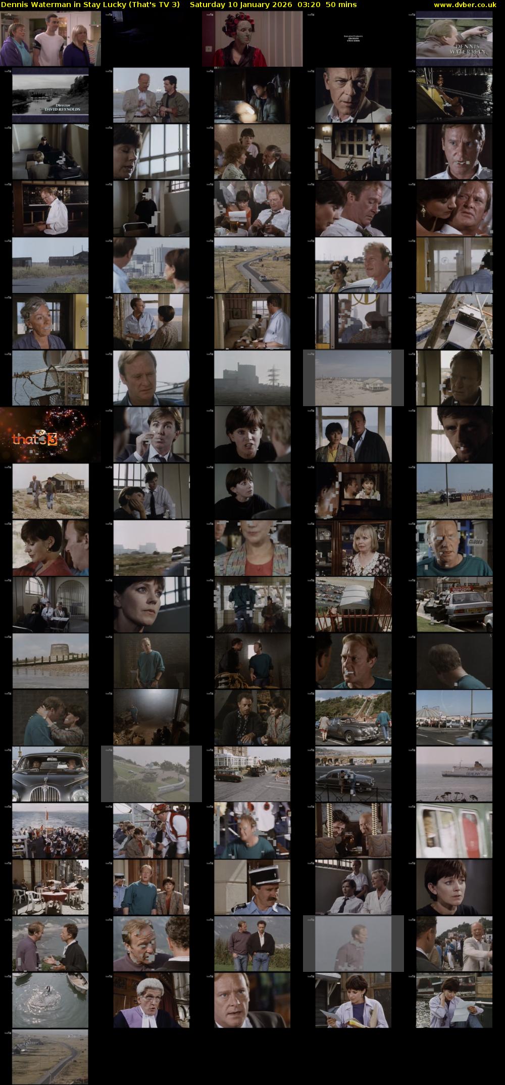 Dennis Waterman in Stay Lucky (That's TV 3) Saturday 10 January 2026 03:20 - 04:10