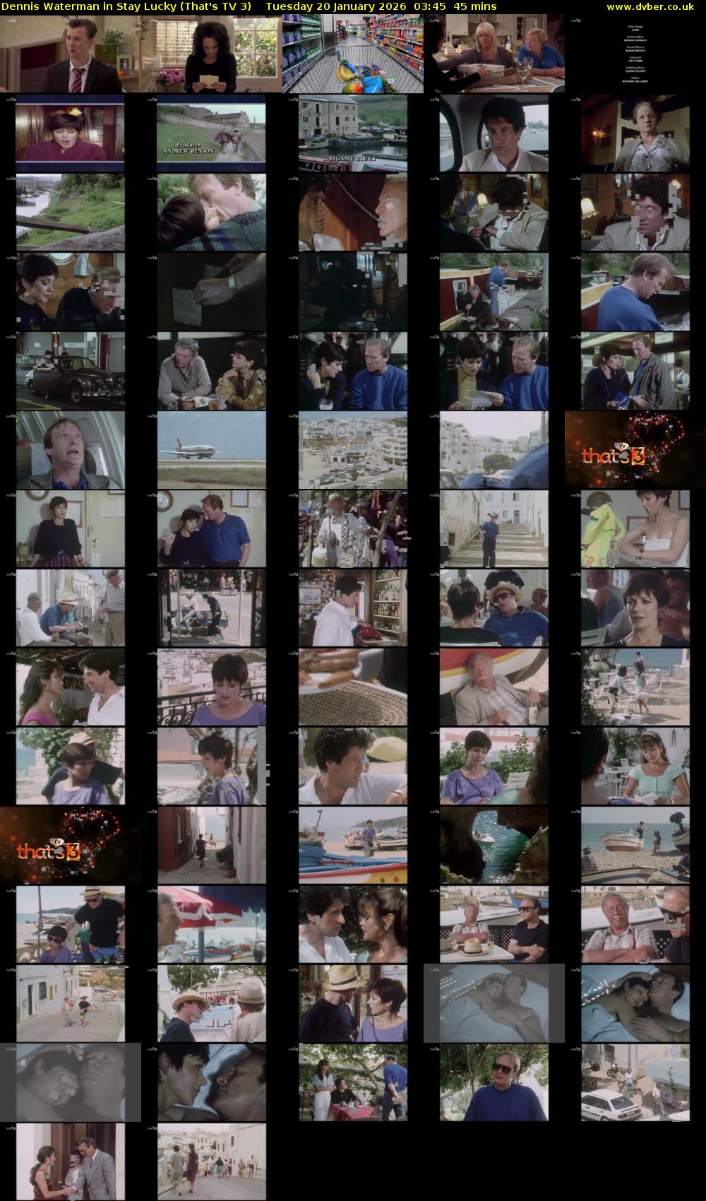 Dennis Waterman in Stay Lucky (That's TV 3) Tuesday 20 January 2026 03:45 - 04:30