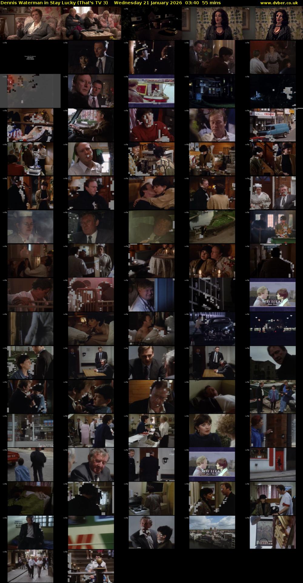 Dennis Waterman in Stay Lucky (That's TV 3) Wednesday 21 January 2026 03:40 - 04:35