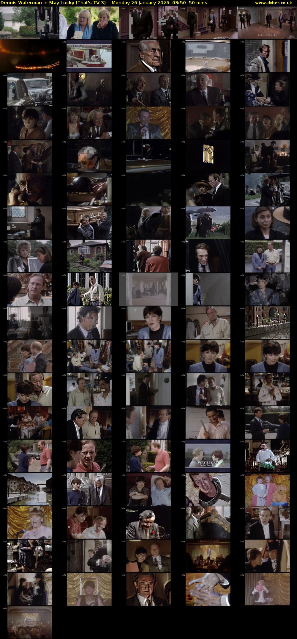 Dennis Waterman in Stay Lucky (That's TV 3) Monday 26 January 2026 03:50 - 04:40