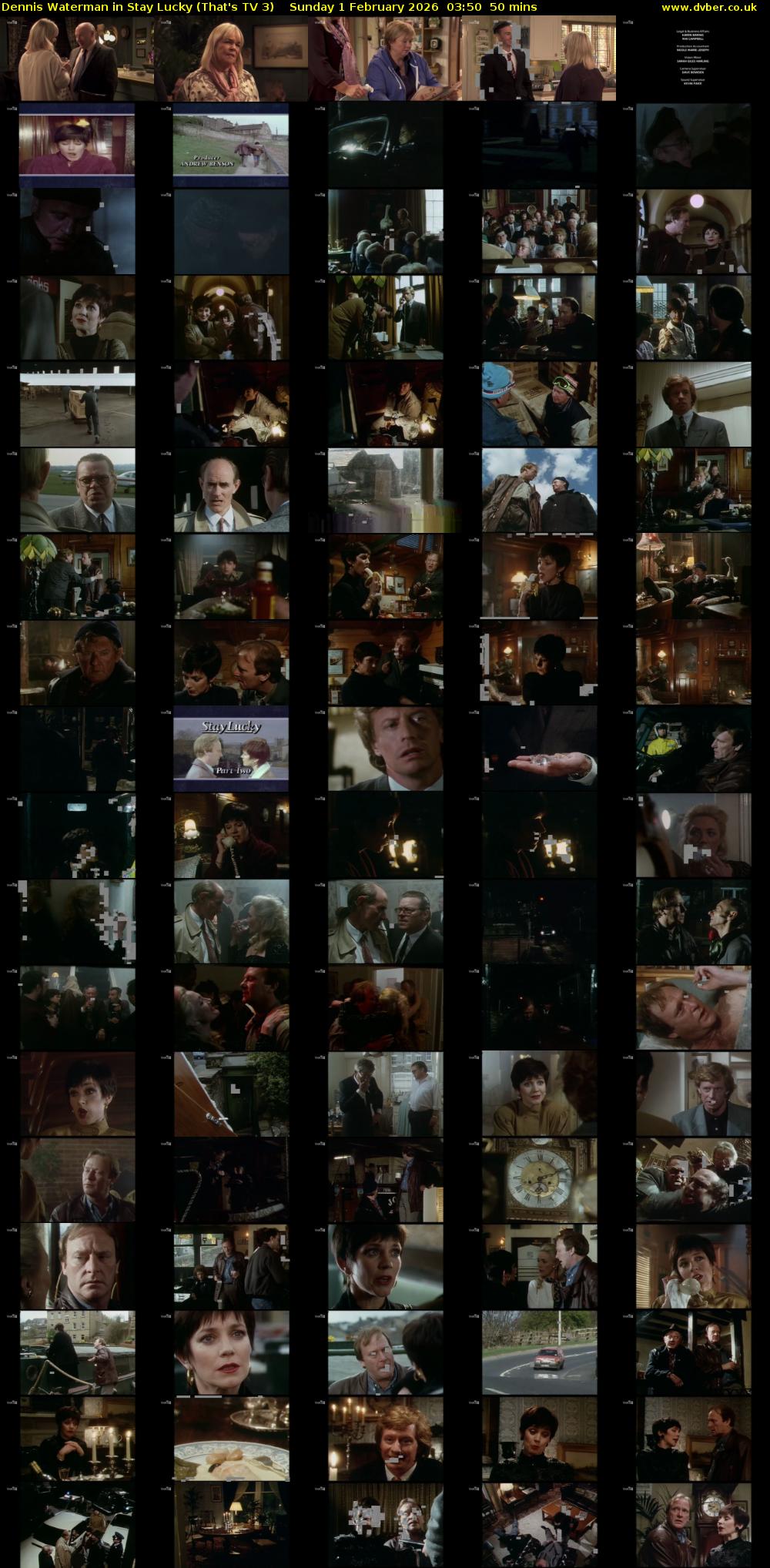 Dennis Waterman in Stay Lucky (That's TV 3) Sunday 1 February 2026 03:50 - 04:40