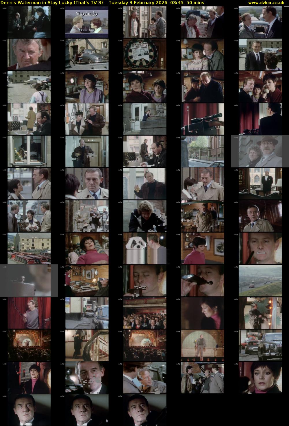 Dennis Waterman in Stay Lucky (That's TV 3) Tuesday 3 February 2026 03:45 - 04:35