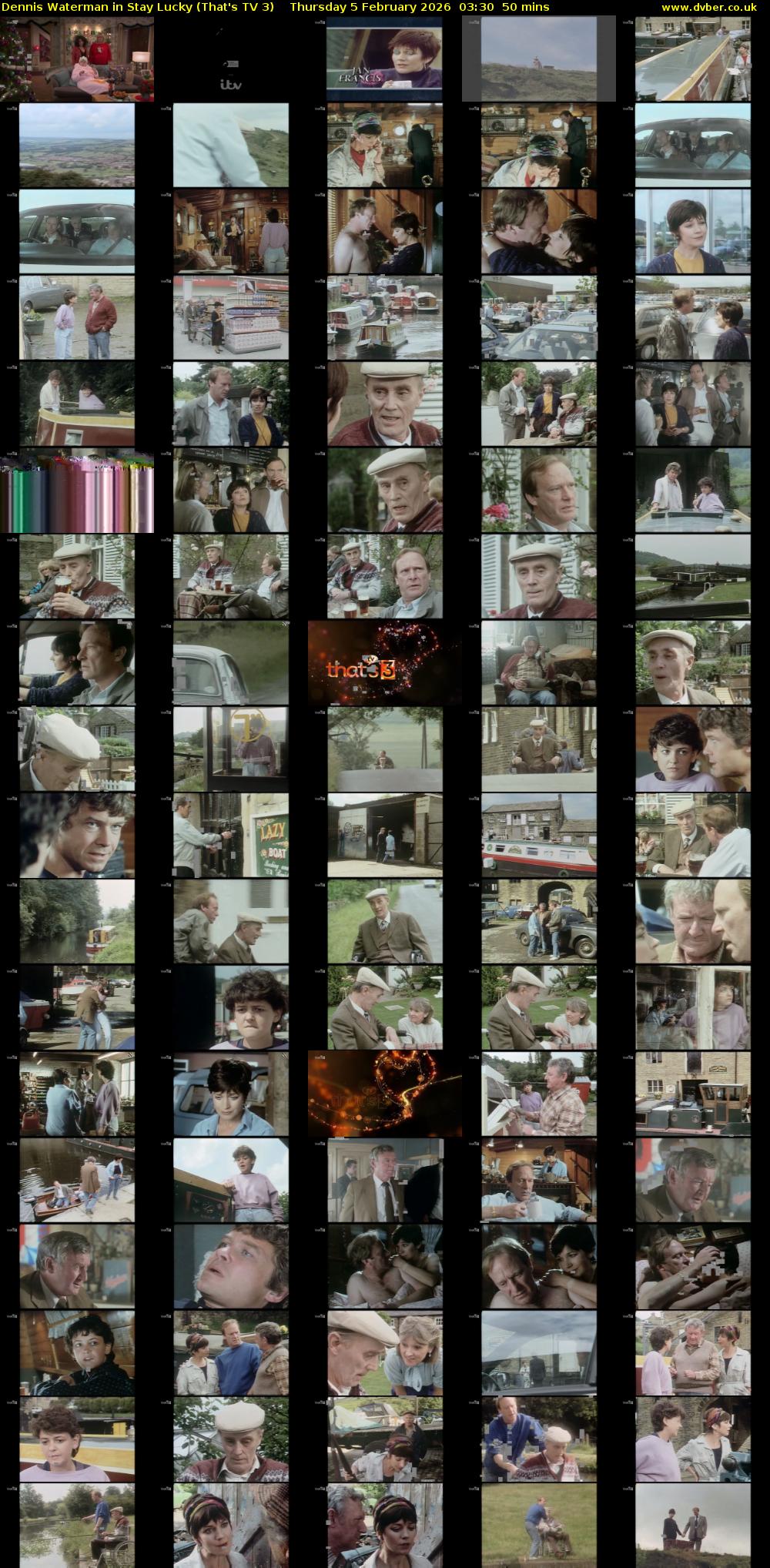 Dennis Waterman in Stay Lucky (That's TV 3) Thursday 5 February 2026 03:30 - 04:20