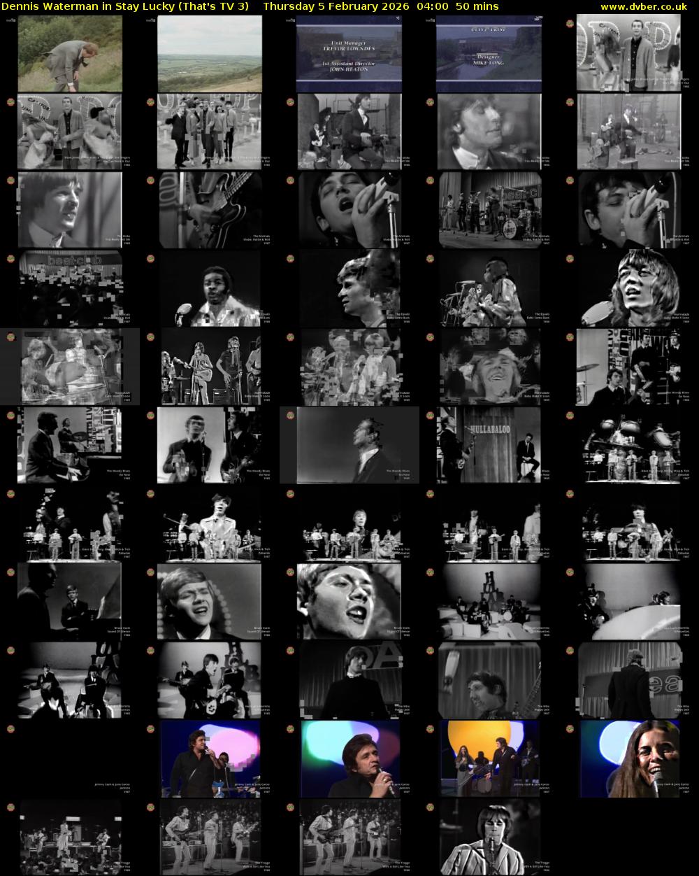 Dennis Waterman in Stay Lucky (That's TV 3) Thursday 5 February 2026 04:00 - 04:50