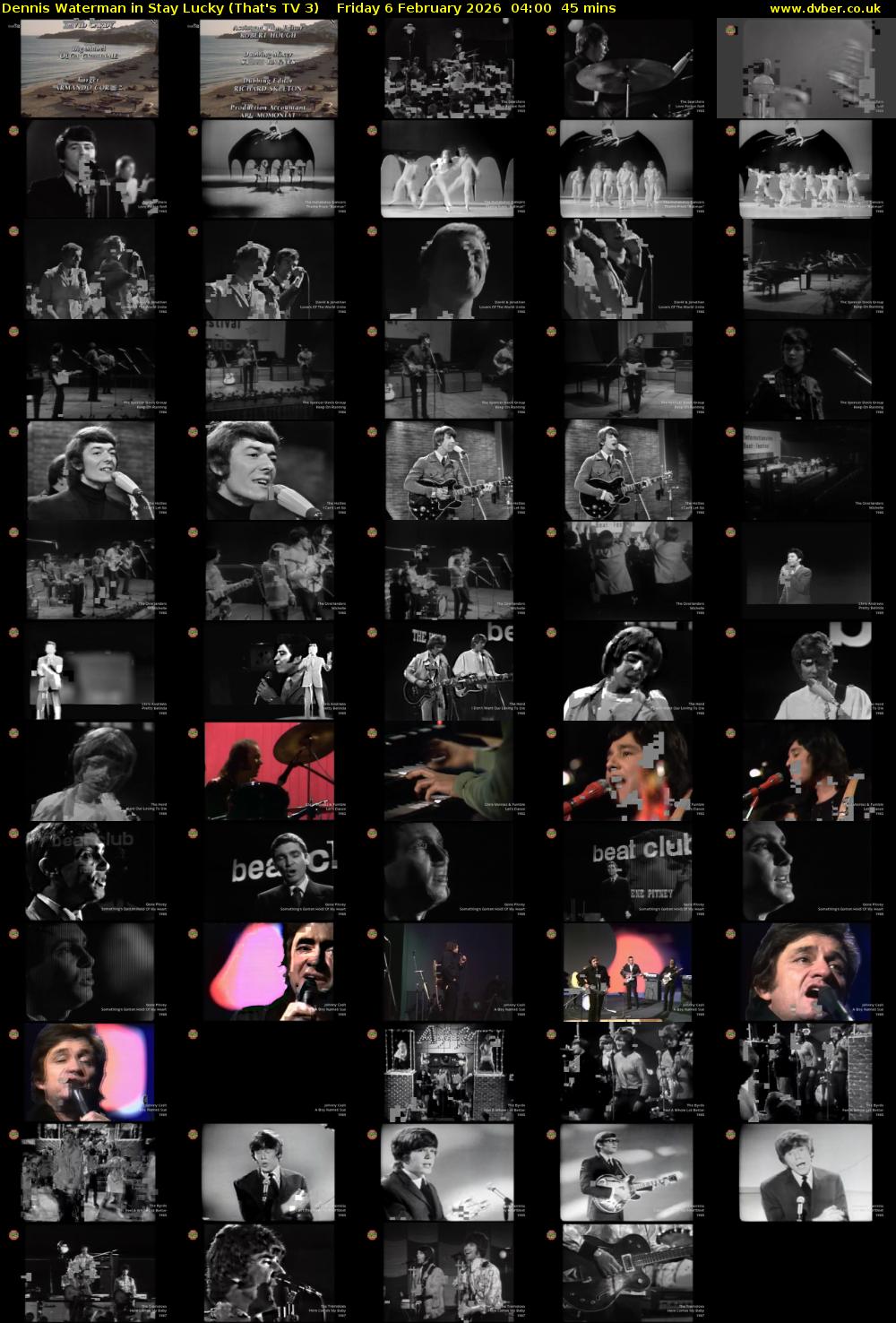 Dennis Waterman in Stay Lucky (That's TV 3) Friday 6 February 2026 04:00 - 04:45