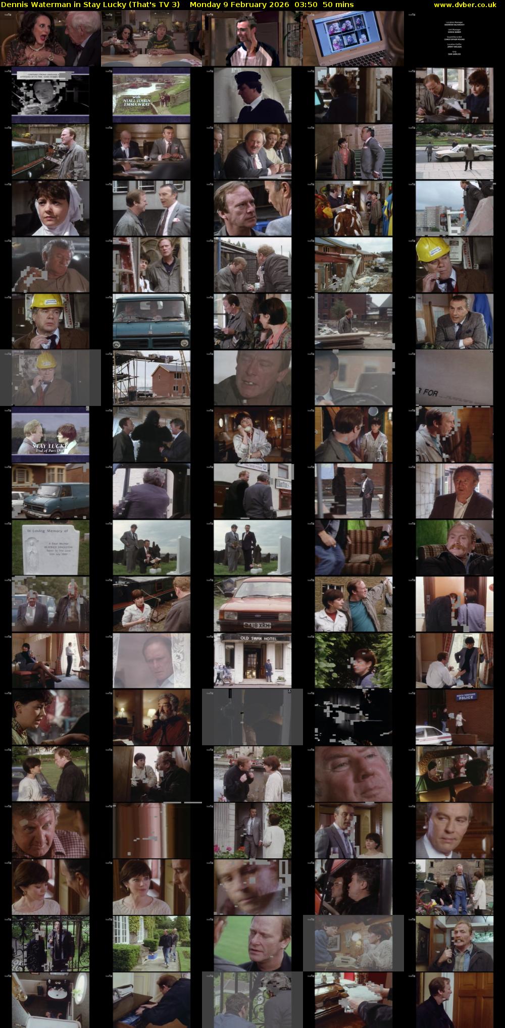 Dennis Waterman in Stay Lucky (That's TV 3) Monday 9 February 2026 03:50 - 04:40