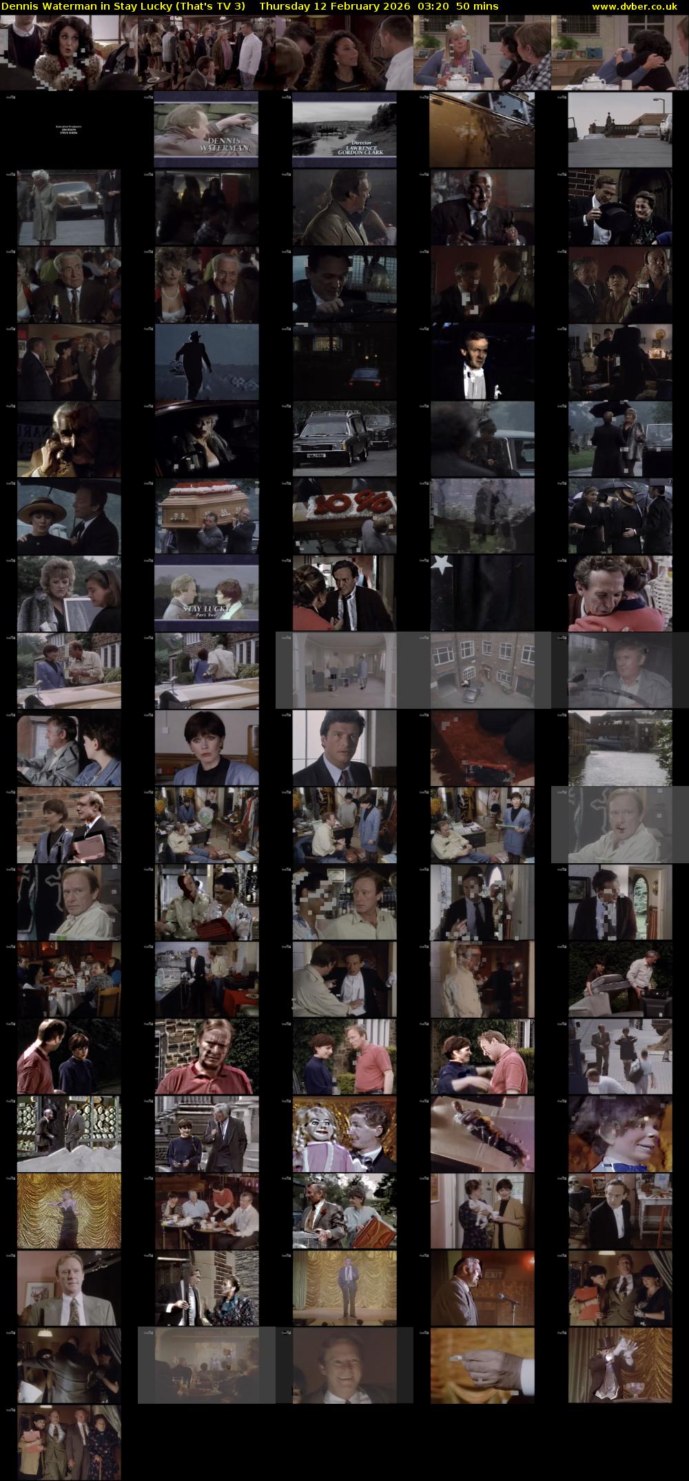 Dennis Waterman in Stay Lucky (That's TV 3) Thursday 12 February 2026 03:20 - 04:10