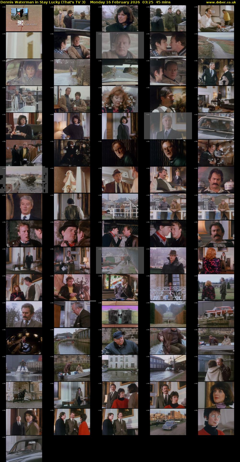 Dennis Waterman in Stay Lucky (That's TV 3) Monday 16 February 2026 03:25 - 04:10