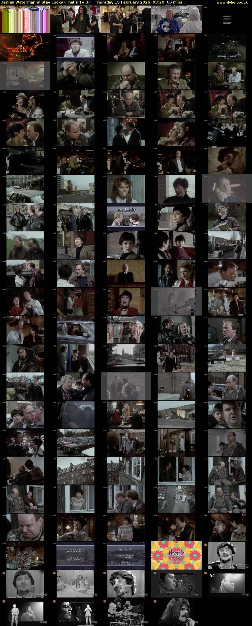 Dennis Waterman in Stay Lucky (That's TV 3) Thursday 19 February 2026 03:20 - 04:20