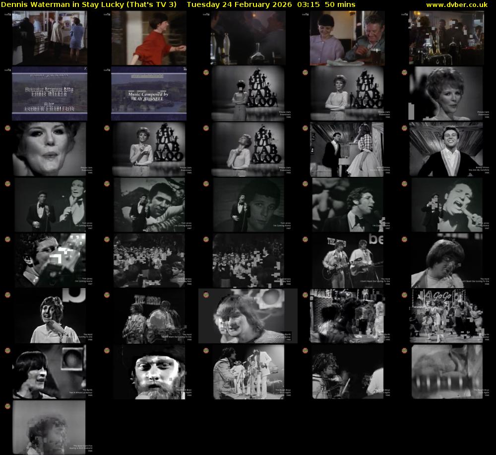 Dennis Waterman in Stay Lucky (That's TV 3) Tuesday 24 February 2026 03:15 - 04:05