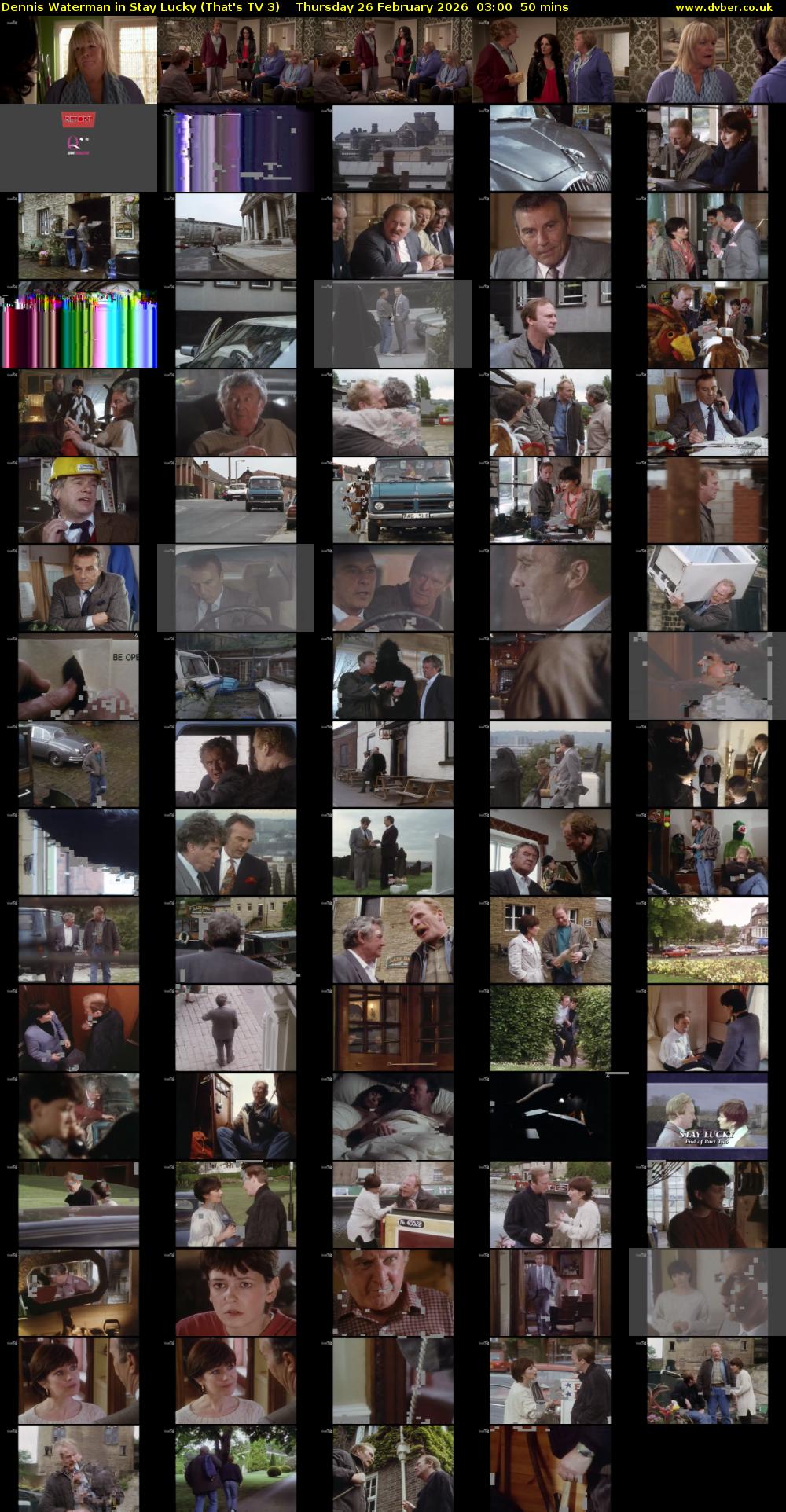 Dennis Waterman in Stay Lucky (That's TV 3) Thursday 26 February 2026 03:00 - 03:50