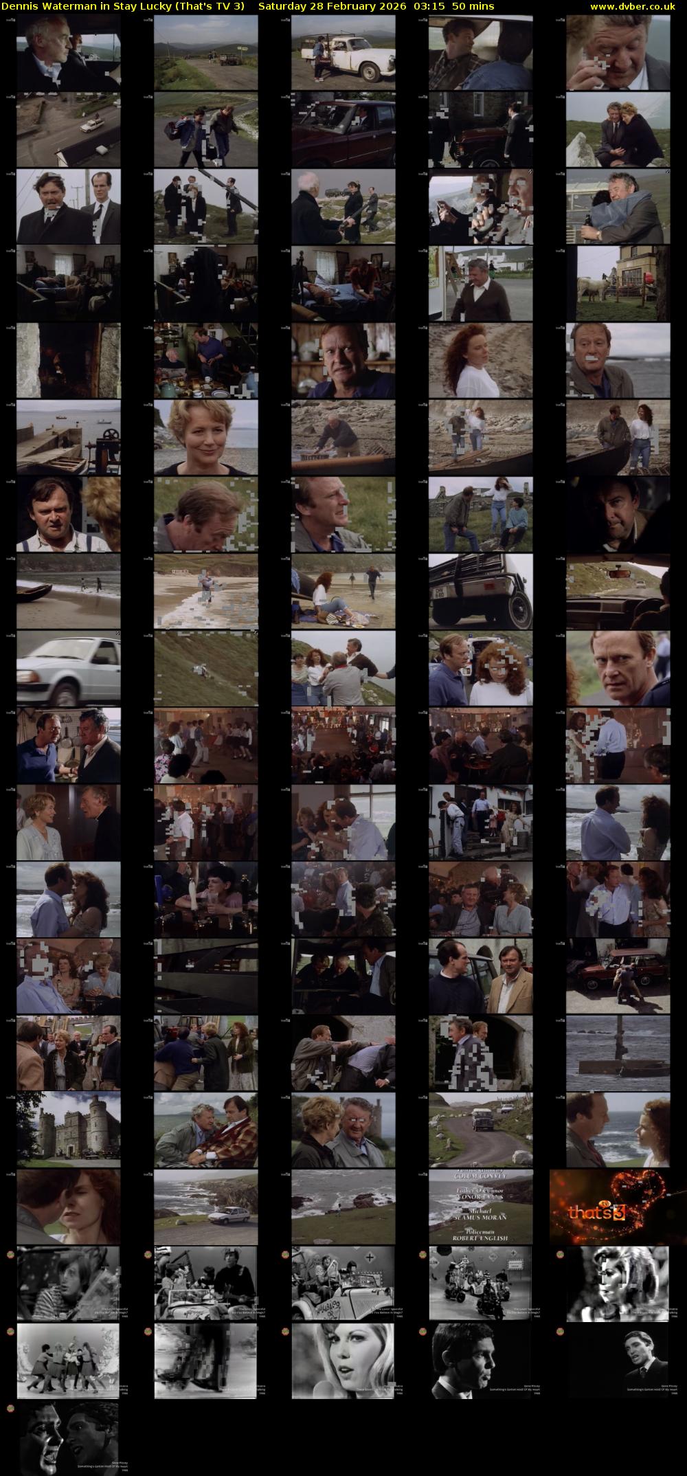 Dennis Waterman in Stay Lucky (That's TV 3) Saturday 28 February 2026 03:15 - 04:05