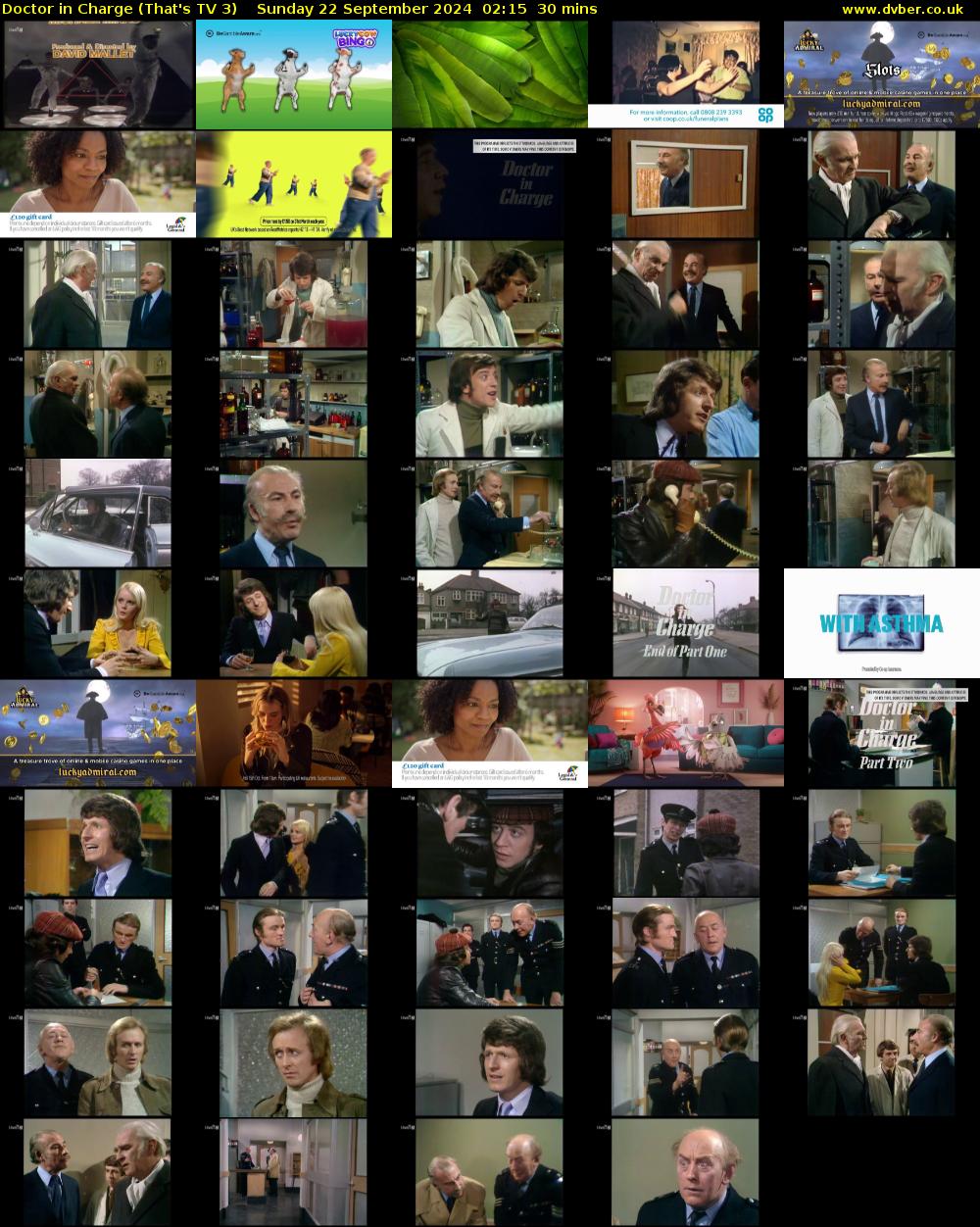 Doctor in Charge (That's TV 3) Sunday 22 September 2024 02:15 - 02:45