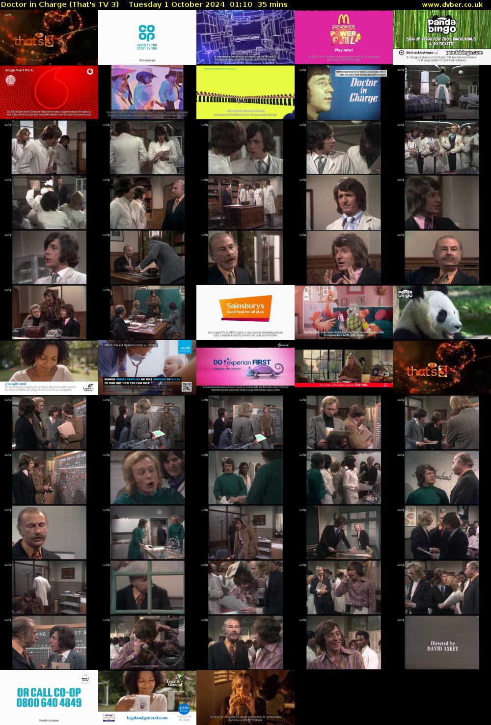 Doctor in Charge (That's TV 3) Tuesday 1 October 2024 01:10 - 01:45