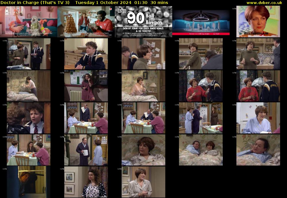 Doctor in Charge (That's TV 3) Tuesday 1 October 2024 01:30 - 02:00