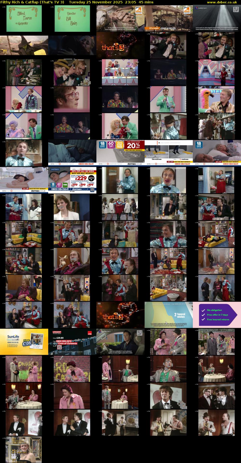 Filthy Rich & Catflap (That's TV 3) Tuesday 25 November 2025 23:05 - 23:50