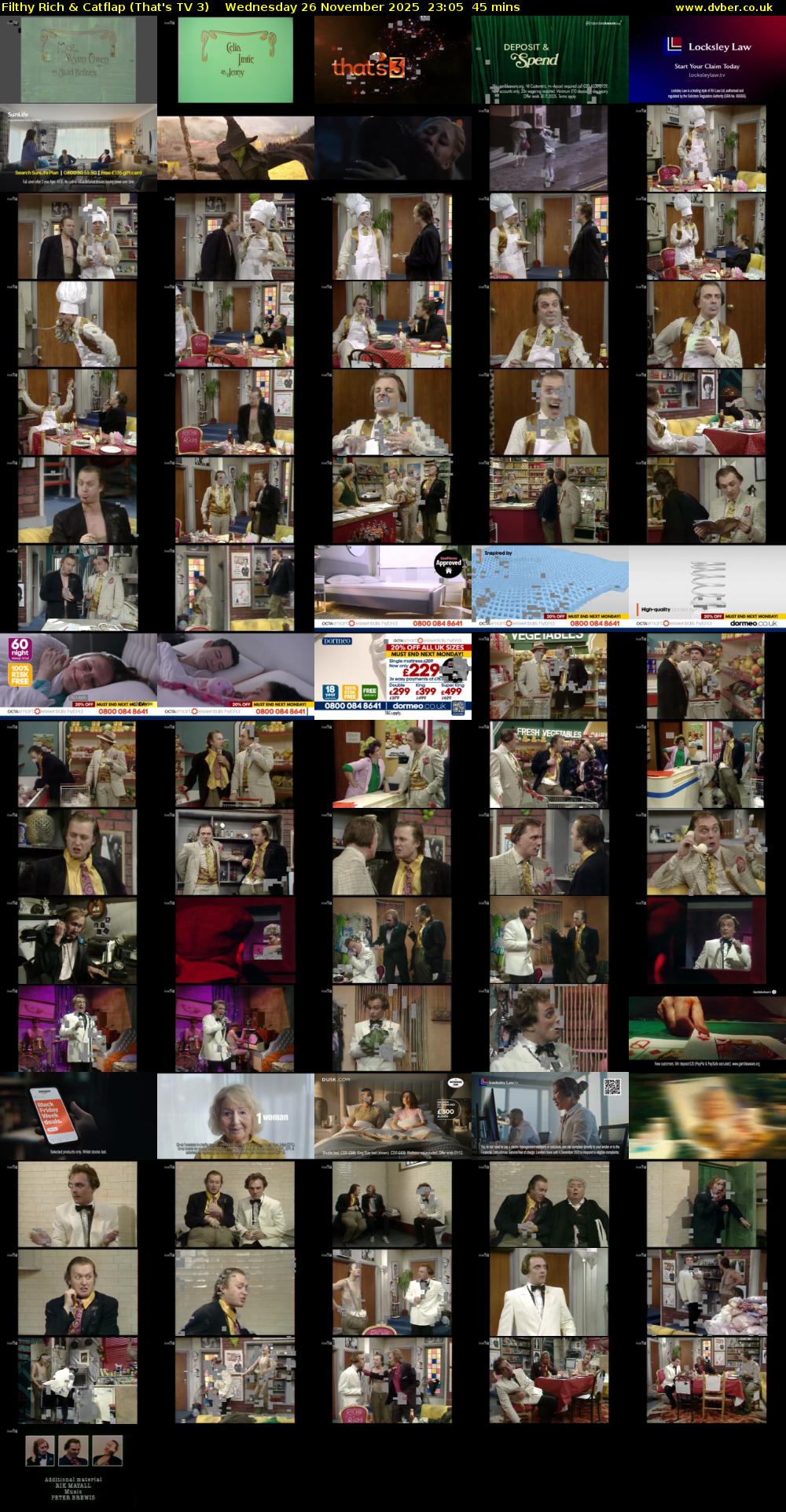 Filthy Rich & Catflap (That's TV 3) Wednesday 26 November 2025 23:05 - 23:50
