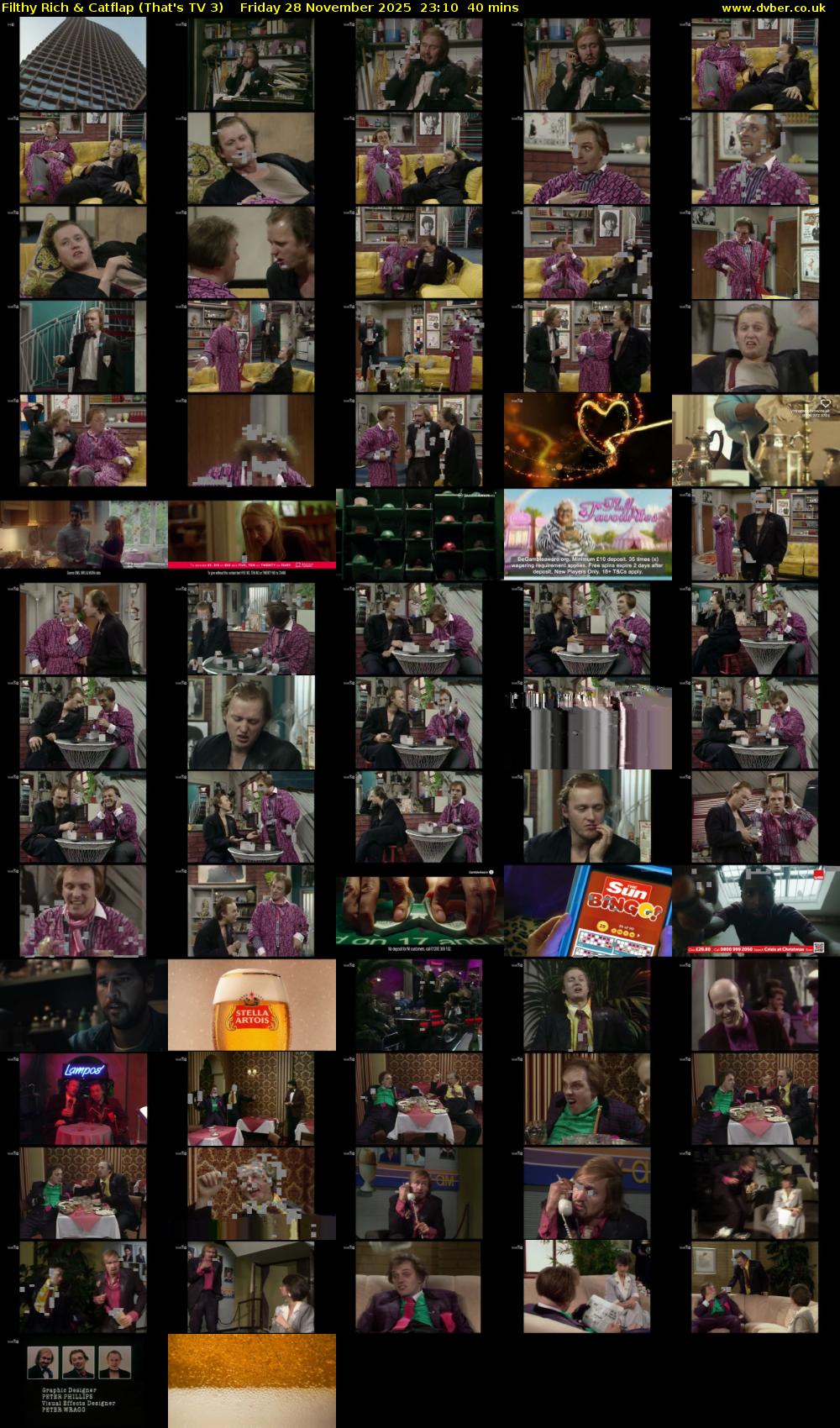 Filthy Rich & Catflap (That's TV 3) Friday 28 November 2025 23:10 - 23:50